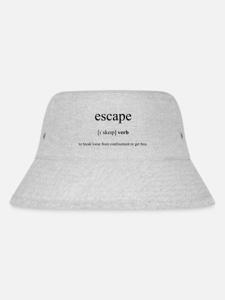 Escape | entkommen Definition Dictionary - Stanley/Stella recycelter Bucket Hat - Grau meliert