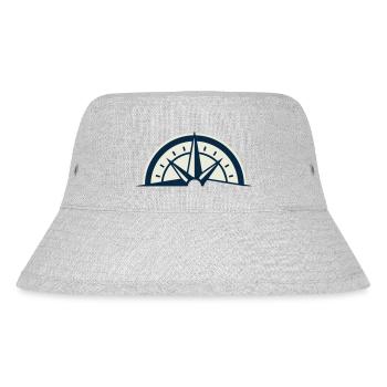 Bergretter Kompass Wappen - Stanley/Stella recycelter Bucket Hat - Grau meliert - Vorne