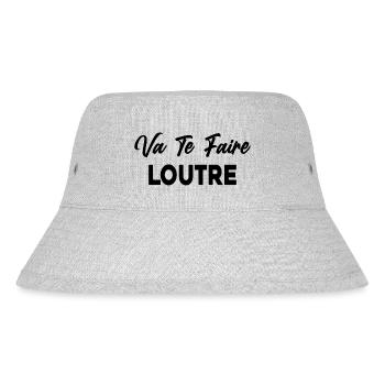 Drôle adorable humour Va te faire loutre - Bob recyclé Stanley/Stella - gris chiné - Devant