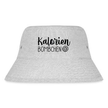 Kalorien Bömbchen 🍩💣 - Stanley/Stella recycelter Bucket Hat - Grau meliert - Vorne