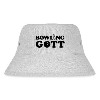 Bowling - Gott - Stanley/Stella recycelter Bucket Hat - Grau meliert - Vorne
