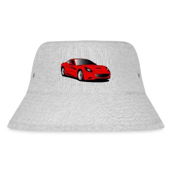 sport car red - Stanley/Stella recycelter Bucket Hat - Grau meliert - Vorne