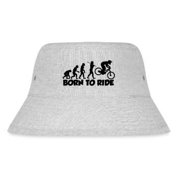 mtb evolution downhill born to ride - Stanley/Stella recycelter Bucket Hat - Grau meliert - Vorne