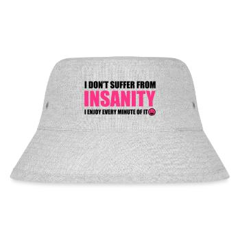 Insanity - Stanley/Stella recycelter Bucket Hat - Grau meliert - Vorne