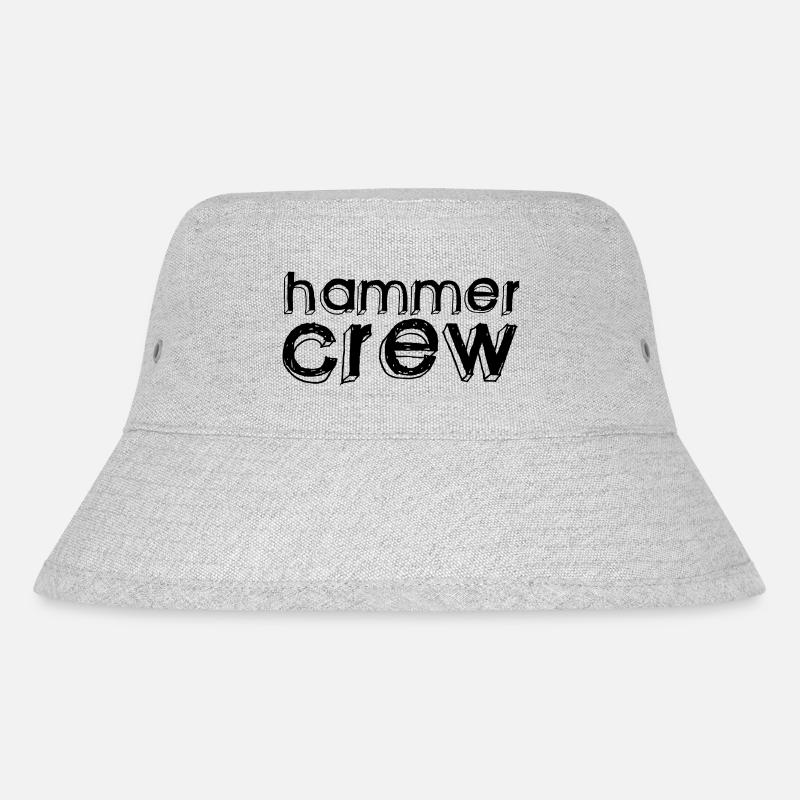 hammer crew - Stanley/Stella Recycled Bucket Hat - heather grey