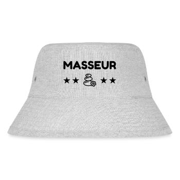 Massage / Masseur / Masseuse / Métier / Job - Bob recyclé Stanley/Stella - gris chiné - Devant