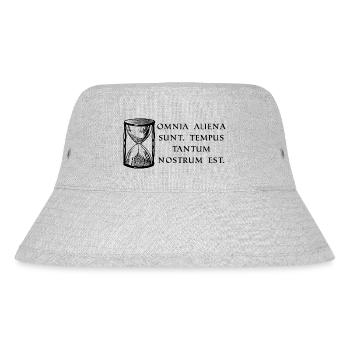everything is foreign property only the time ge black - Stanley/Stella Recycled Bucket Hat - heather grey - Front