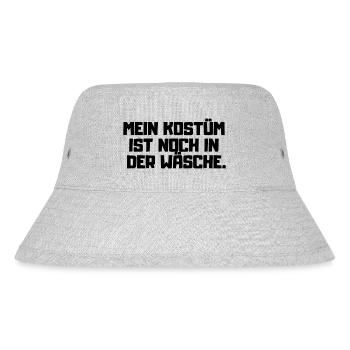 Kostüm ist in der Wäsche -Karneval Wiese München - Stanley/Stella recycelter Bucket Hat - Grau meliert - Vorne