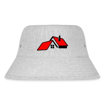 House with red roof logo - Stanley/Stella Recycled Bucket Hat - heather grey - Front