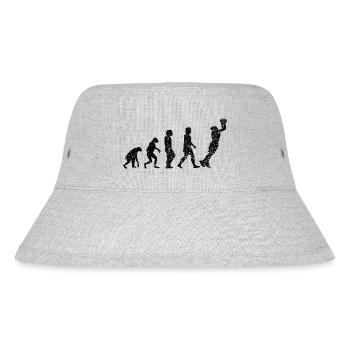 Basketballliebhaber Verein Basketball Basketballer - Stanley/Stella recycelter Bucket Hat - Grau meliert - Vorne