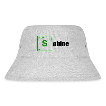 Sabine Geschenk black - Stanley/Stella recycelter Bucket Hat - Grau meliert - Vorne