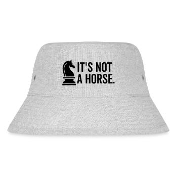 Es ist kein Pferd - Stanley/Stella recycelter Bucket Hat - Grau meliert - Vorne