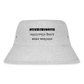 joke bday birthday love quote hippy - Stanley/Stella recycelter Bucket Hat - Grau meliert - Vorne