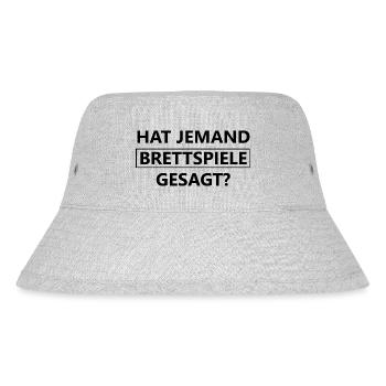 boardgame chess backgammon game night - Stanley/Stella recycelter Bucket Hat - Grau meliert - Vorne