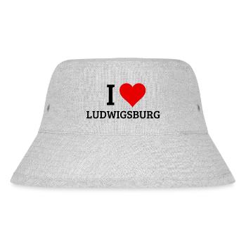 I LOVE LUDWIGSBURG DESIGN - Stanley/Stella recycelter Bucket Hat - Grau meliert - Vorne