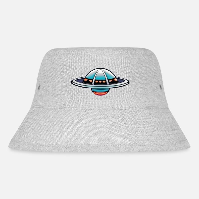 Fliegende Untertasse - Stanley/Stella recycelter Bucket Hat - Grau meliert