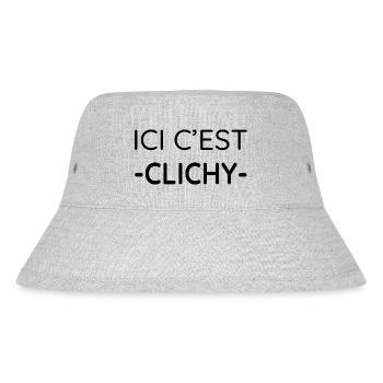 Ici c'est Clichy (noir) - Bob recyclé Stanley/Stella - gris chiné - Devant