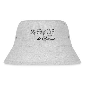 Le Chef de Cuisine - Chefkoch - Stanley/Stella recycelter Bucket Hat - Grau meliert - Vorne