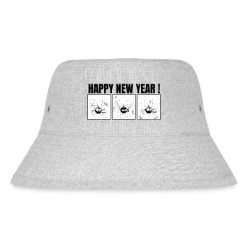 Beth die Spinne - Die Party (Textversion) - Stanley/Stella recycelter Bucket Hat - Grau meliert - Vorne