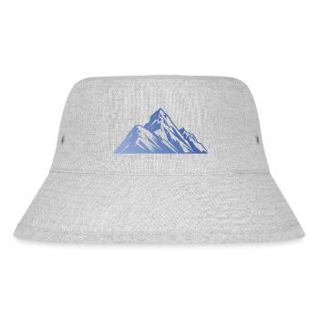 Mountains Silhouette - Stanley/Stella Recycled Bucket Hat - heather grey - Front
