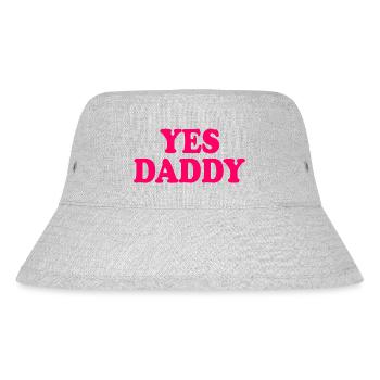 Yes daddy - Stanley/Stella Recycled Bucket Hat - heather grey - Front