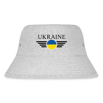Ukraine Elegance T-Shirt - Stanley/Stella Recycled Bucket Hat - heather grey - Front