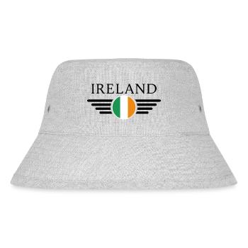 Irland Stil T-Shirt - Stanley/Stella recycelter Bucket Hat - Grau meliert - Vorne
