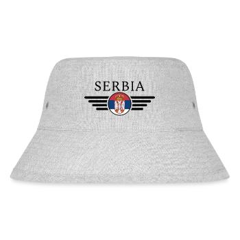 Serbie Pride T-shirt - Bob recyclé Stanley/Stella - gris chiné - Devant
