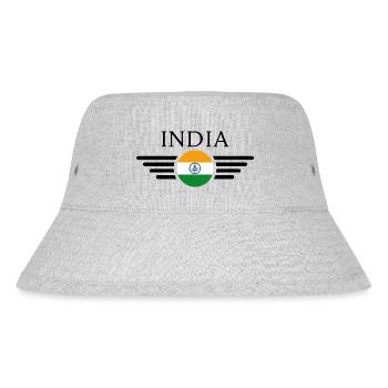 T-shirt de conception de style indien - Bob recyclé Stanley/Stella - gris chiné - Devant