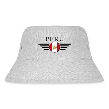 Pérou Style péruvien Design T-shirt - Bob recyclé Stanley/Stella - gris chiné - Devant
