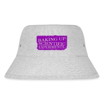 present idea astronomy baking ingredients sayings - Stanley/Stella recycelter Bucket Hat - Grau meliert - Vorne