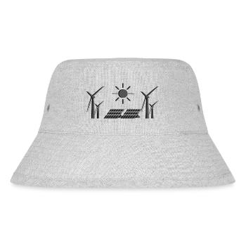 Erneuerbare Energie - Tag der Erde - ApriNoeScor - Stanley/Stella recycelter Bucket Hat - Grau meliert - Vorne