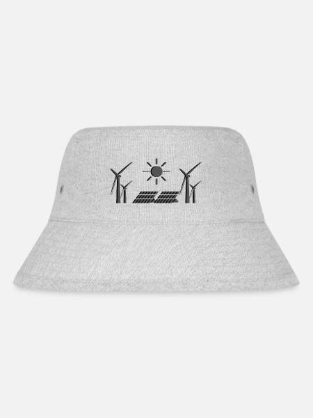 Erneuerbare Energie - Tag der Erde - ApriNoeScor - Stanley/Stella recycelter Bucket Hat - Grau meliert