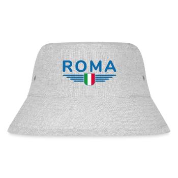 Rom Italien Fan Design T Shirt Outfit - Stanley/Stella recycelter Bucket Hat - Grau meliert - Vorne