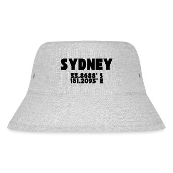 Sydney - Design with coordinates - Stanley/Stella Recycled Bucket Hat - heather grey - Front