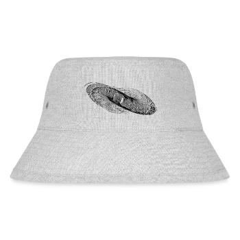 Geometric Circle Lines Ellipses - Stanley/Stella Recycled Bucket Hat - heather grey - Front