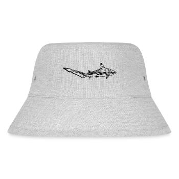 Elegant vintage deep-sea shark - Stanley/Stella Recycled Bucket Hat - heather grey - Front