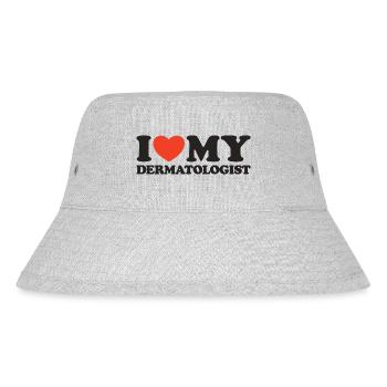 I love my Dermatologist Herz Shirt - Stanley/Stella recycelter Bucket Hat - Grau meliert - Vorne