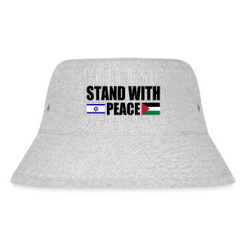 Stand with for Peace israel free palestine - Bob recyclé Stanley/Stella - gris chiné - Devant