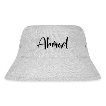 Name - Ahmad - Stanley/Stella recycelter Bucket Hat - Grau meliert - Vorne