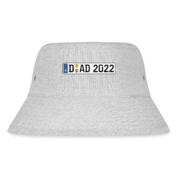 DAD 2022 Auto Kennzeichen Düsseldorf Vater Papa - Stanley/Stella recycelter Bucket Hat - Grau meliert - Vorne