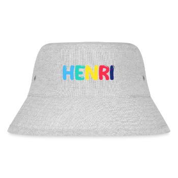 Name - Henri - Stanley/Stella recycelter Bucket Hat - Grau meliert - Vorne