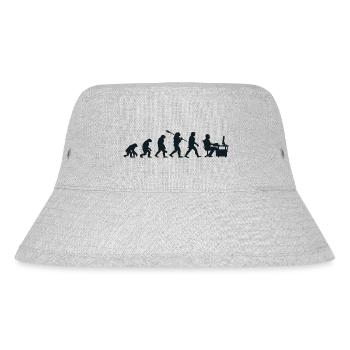 Darwin Evolution for Geeks 💻 - Stanley/Stella Recycled Bucket Hat - heather grey - Front