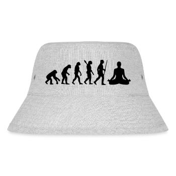 MEDITATION EVOLUTION! - Stanley/Stella recycelter Bucket Hat - Grau meliert - Vorne
