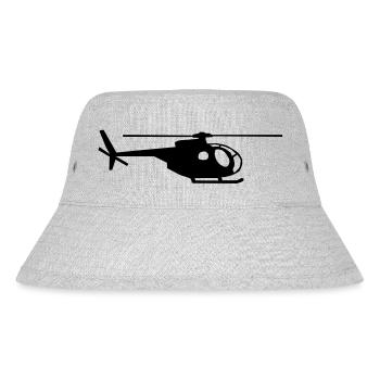helicopter kids military rc - Stanley/Stella recycelter Bucket Hat - Grau meliert - Vorne
