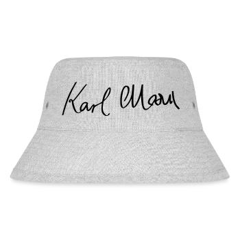 Karl Marx - Stanley/Stella recycelter Bucket Hat - Grau meliert - Vorne