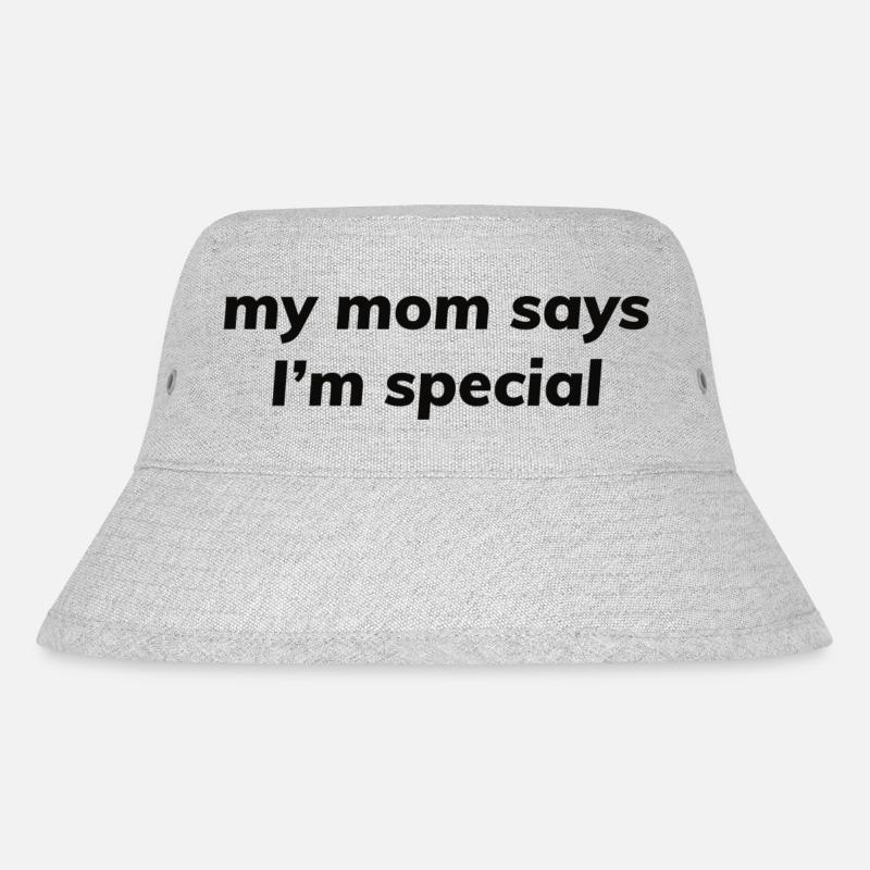 my mom says I'm special - Stanley/Stella recycelter Bucket Hat - Grau meliert