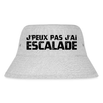 J’PEUX PAS J’AI ESCALADE - Bob recyclé Stanley/Stella - gris chiné - Devant