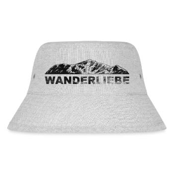 Wanderliebe - (7) - Stanley/Stella recycelter Bucket Hat - Grau meliert - Vorne