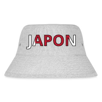 Flag of Japan - Stanley/Stella Recycled Bucket Hat - heather grey - Front